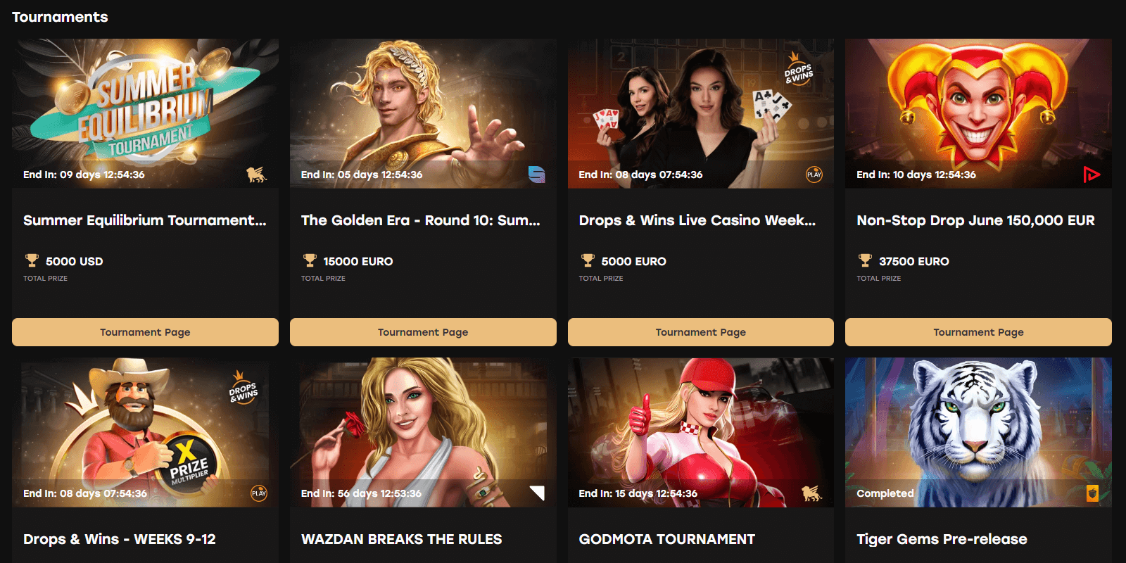 フェアスピンのトーナメント