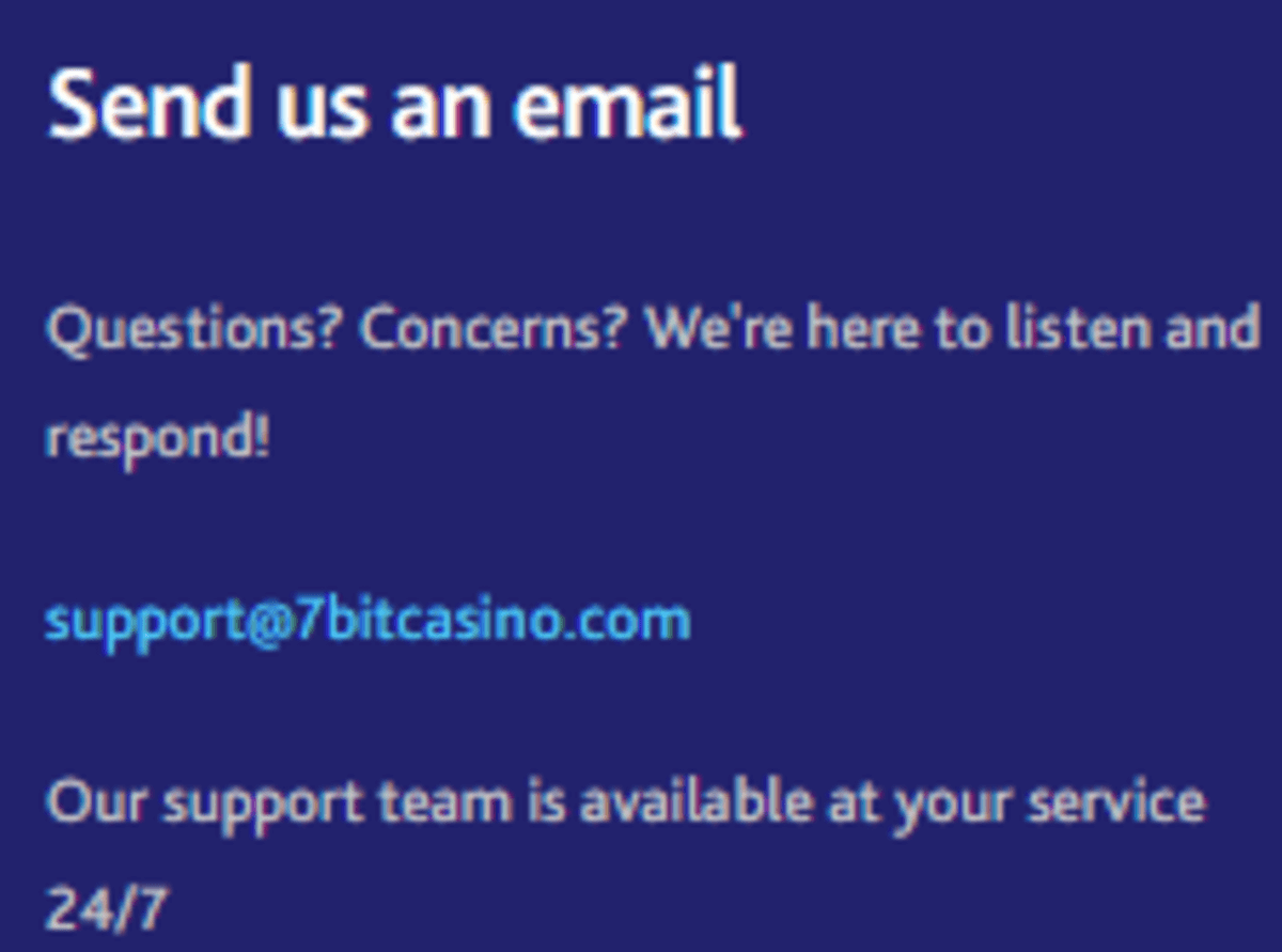 7bitcasino Email Support