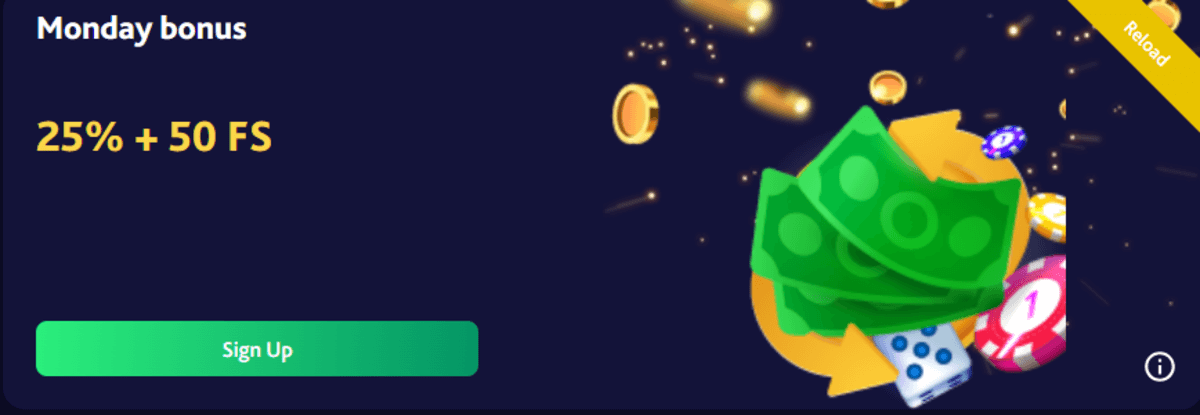 7bitcasino Monday Reload Bonuses
