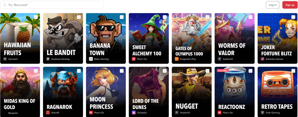 Bitcasino Casino Games