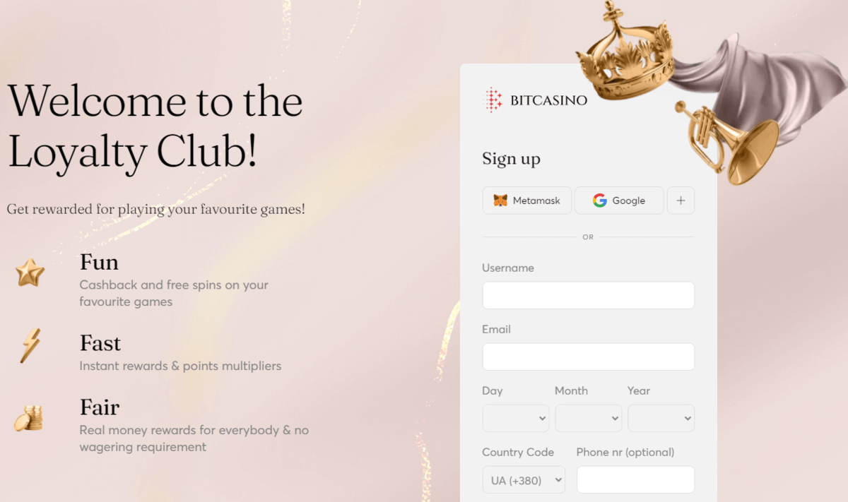 Bitcasino Loyalty Program