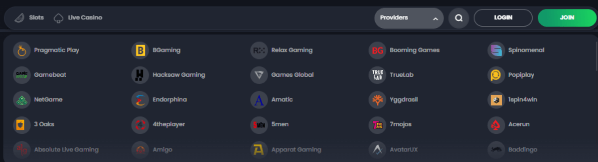 Bitkingz Software Providers